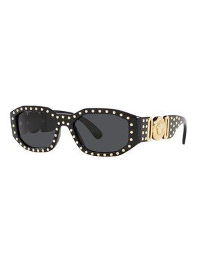 VERSACE VE4361 539787 Black Dark Grey Men's 53 mm Sunglasses